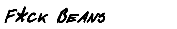 F*ck Beans font preview